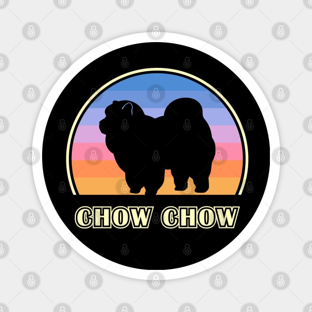 Chow Chow Vintage Sunset Dog Magnet by millersye